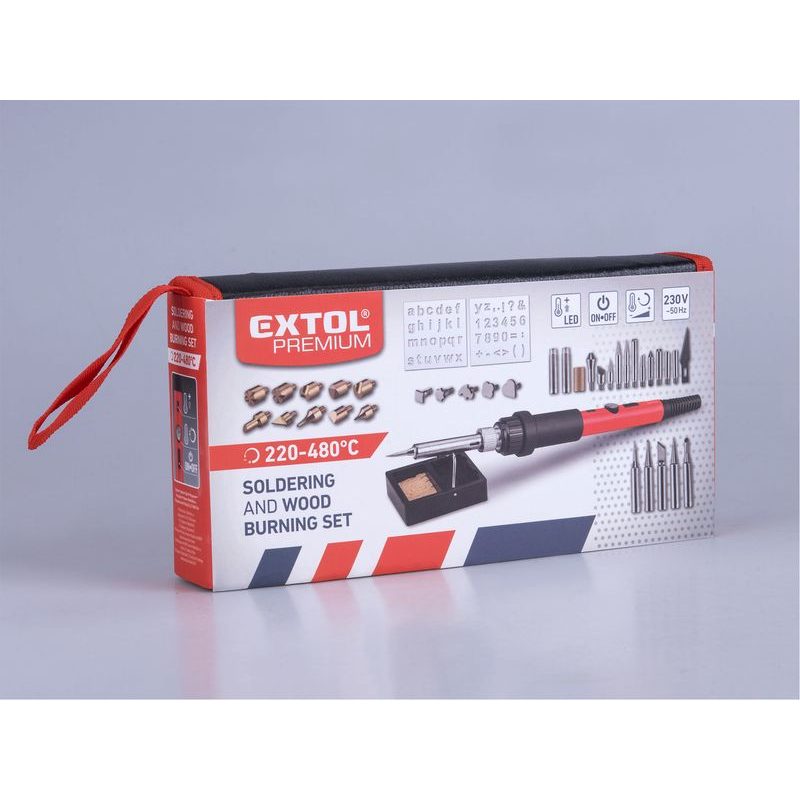 EXTOL PREMIUM PÁJEČKA HROTOVÁ S HROTY PRO VYPALOVÁNÍ DO DŘEVA, 8894512 - PÁJKY - ELEKTRICKÉ NÁŘADÍ