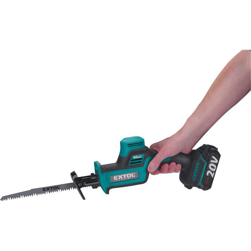 EXTOL INDUSTRIAL PILA OCASKA AKU SHARE20V, BRUSHLESS, 2AH, 8791828 - AKU PILY OCASKY - AKU NÁŘADÍ