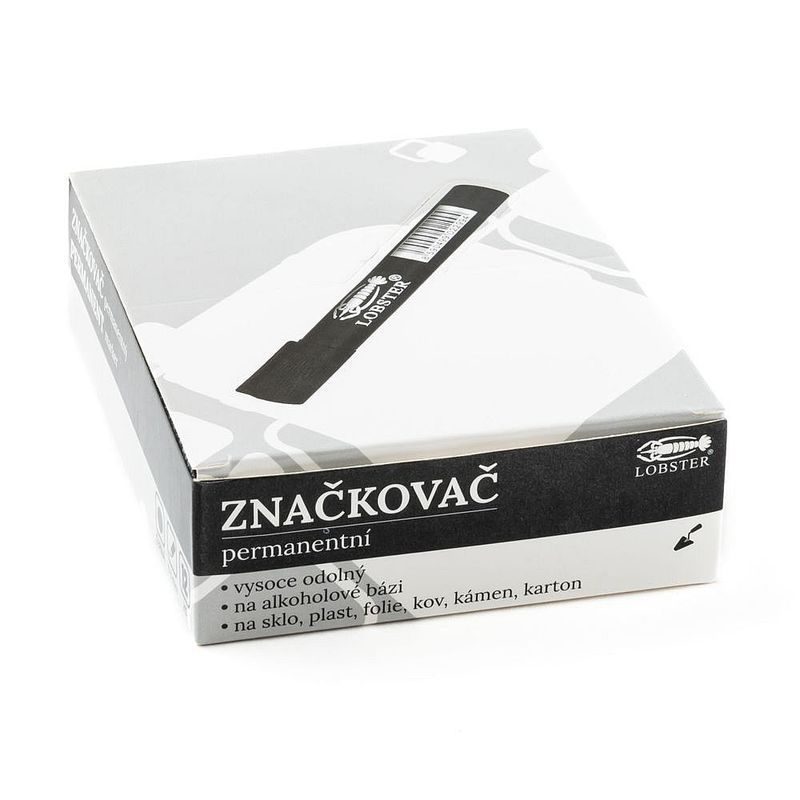 ZNAČKOVAČ PERMANENTNÍ ČERNÝ - TUŽKY A POPISOVAČE - DÍLNA A GARÁŽ