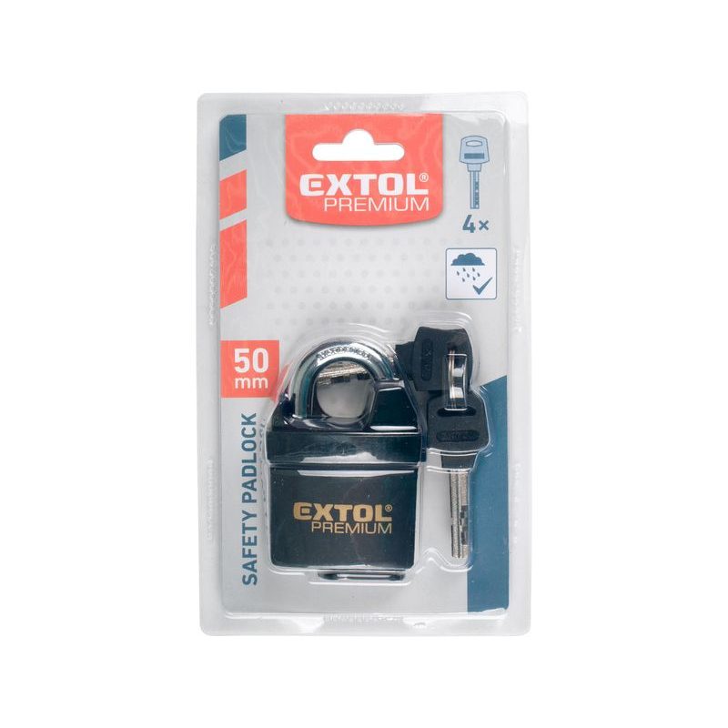EXTOL PREMIUM ZÁMEK VISACÍ, VODĚODOLNÝ, 50MM, 8857750 - ZÁMKY VISACÍ - DÍLNA A GARÁŽ