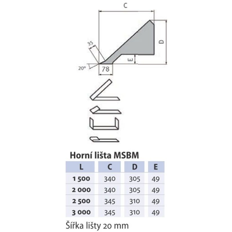 OHÝBAČKA PLECHU MSBM 2020-25 - OHÝBAČKY - KOVOOBRÁBĚCÍ STROJE