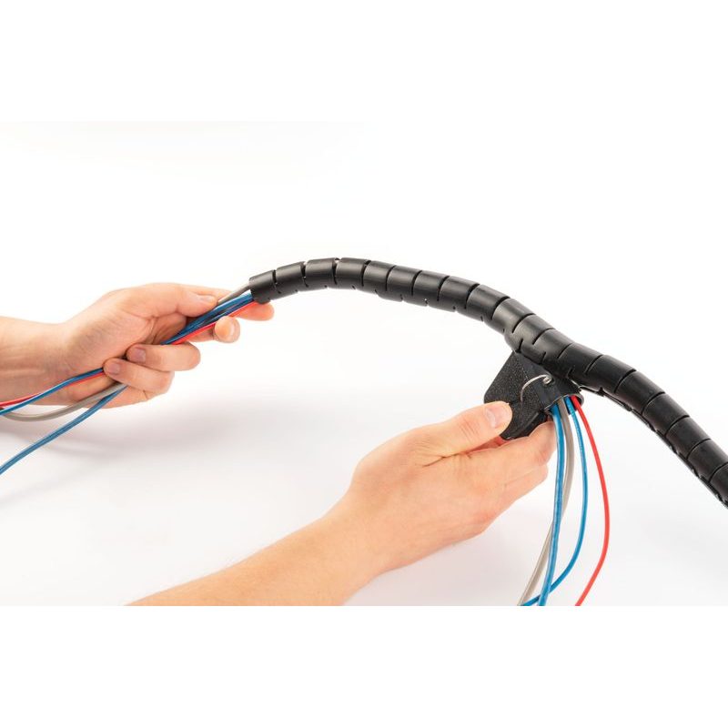 PREMION PREP00007 SPIRÁLOVÁ TRUBICE NA KABELY ČERNÁ 2 M X 25 MM - STAHOVACÍ PÁSKY, ZDRHY - DÍLNA A GARÁŽ