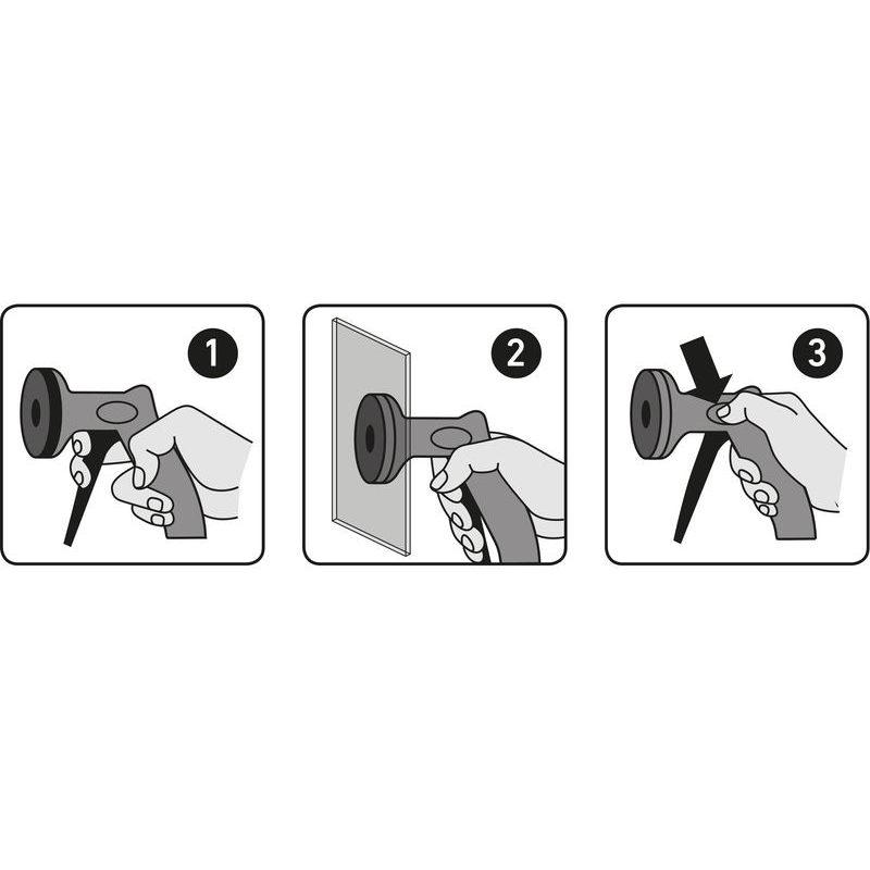 EXTOL PREMIUM PŘÍSAVKA PISTOLOVÁ PLASTOVÁ, O 70MM, 8863105 - PŘÍSAVKY NA SKLO - DÍLNA A GARÁŽ