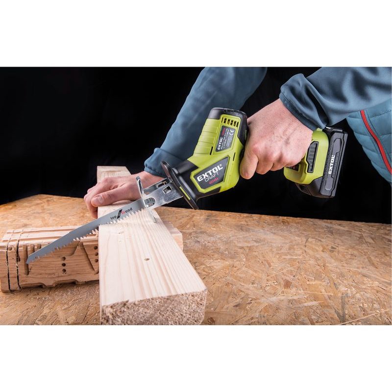 EXTOL CRAFT PILA OCASKA JEDNORUČNÍ AKU, BRUSHLESS, 20V LI-ION, 2AH, 402454 - AKU PILY OCASKY - AKU NÁŘADÍ