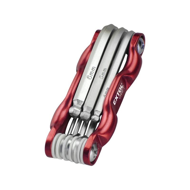 EXTOL CRAFT KLÍČE IMBUS, SADA 7KS, 1,5-6MM, 66006 - L - KLÍČE - RUČNÍ NÁŘADÍ