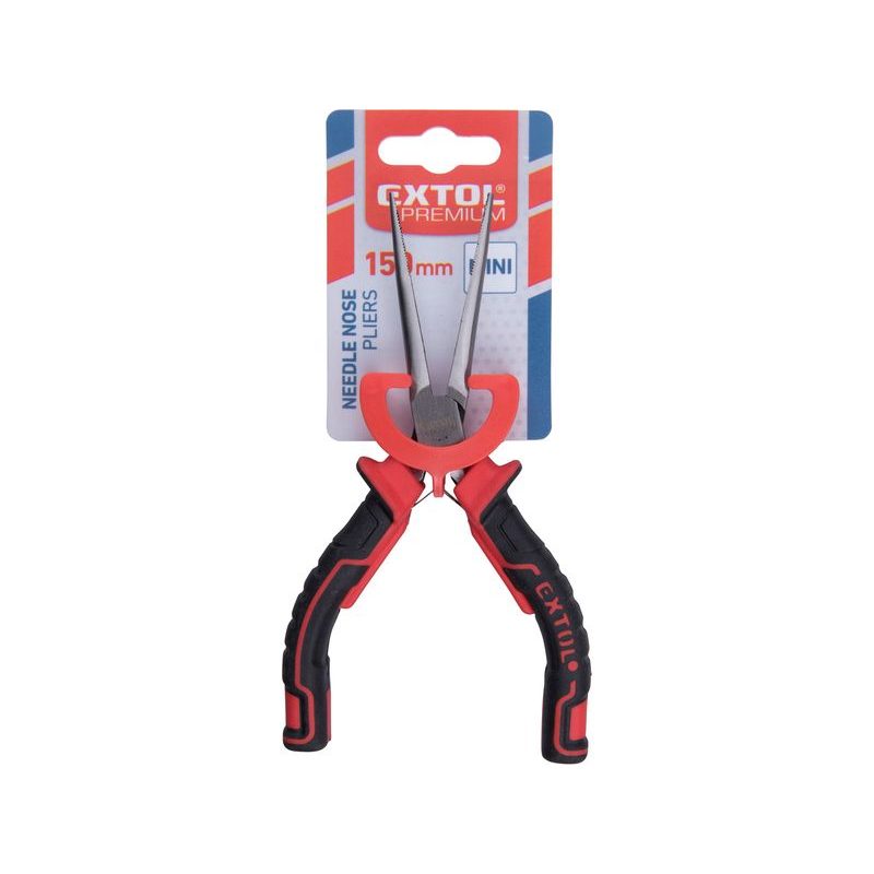 EXTOL PREMIUM KLEŠTĚ PŮLKULATÉ S DLOUHÝMI ČELISTMI MINI, 150MM, 8813026 - PŮLKULATÉ A KULATÉ KLEŠTĚ - RUČNÍ NÁŘADÍ