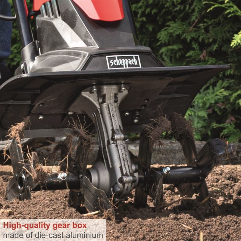 SCHEPPACH MTE 380 KULTIVÁTOR S ELEKTRICKÝM MOTOREM 1050 W - ELEKTRICKÉ KULTIVÁTORY - ZAHRADA