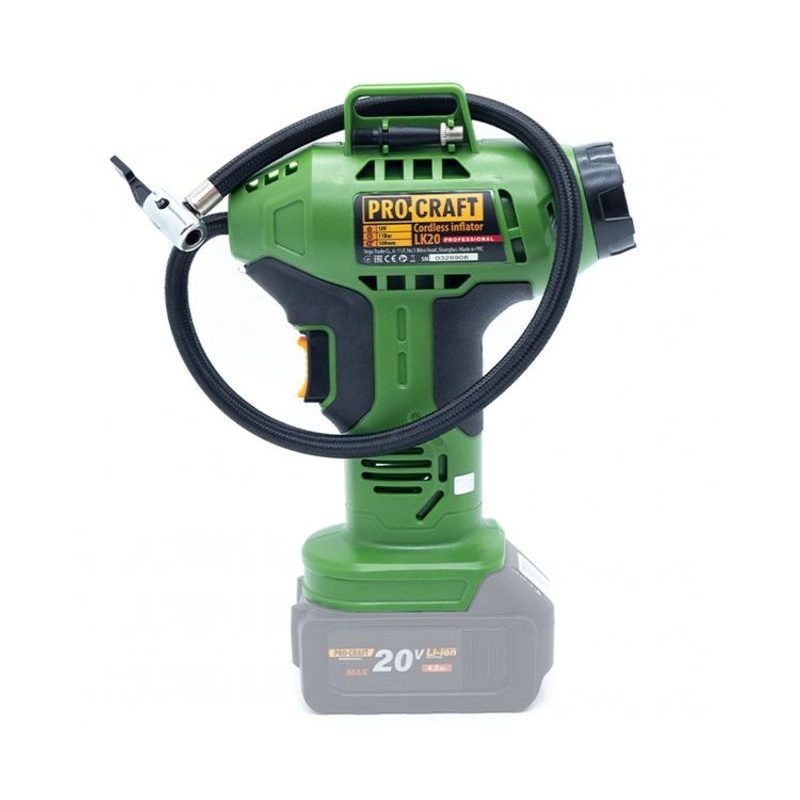 AKU KOMPRESOR PROCRAFT LK20 BEZ AKUMULÁTORU A NABÍJEČKY | LK20 PROCRAFT - AKU KOMPRESORY - AKU NÁŘADÍ