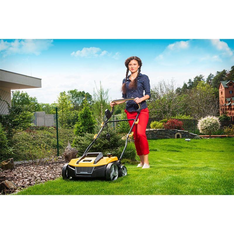 RIWALL PRO REV 3816 TRAVNÍ PROVZDUŠŇOVAČ S ELEKTRICKÝM MOTOREM COMBI 3 V 1 - ELEKTRICKÉ VERTIKUTÁTORY - ZAHRADA