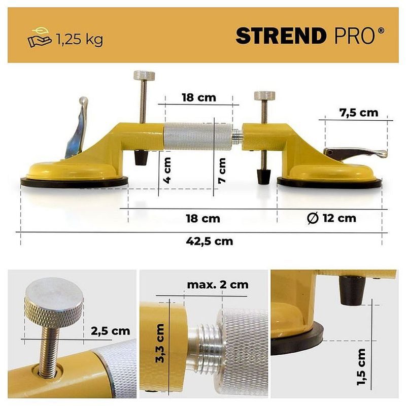 DRŽÁK NA SKLO, 2 PŘÍSAVKY, NOSNOST 80KG - PŘÍSAVKY NA SKLO - DÍLNA A GARÁŽ