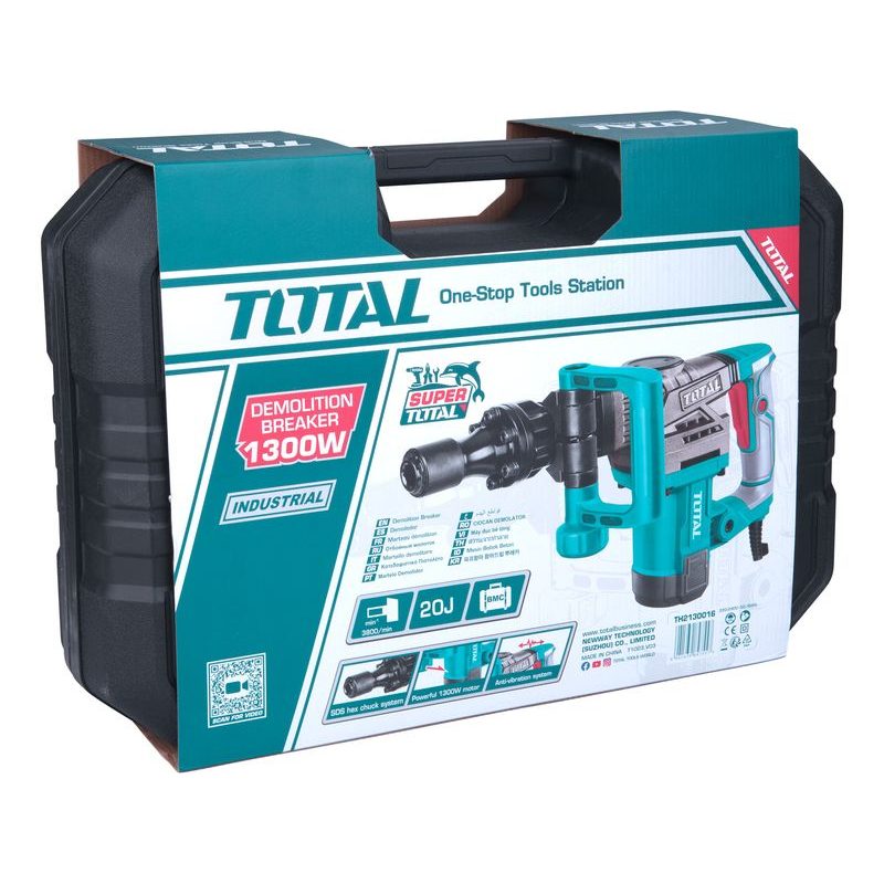 TOTAL KLADIVO BOURACÍ, 1300W, 20J, INDUSTRIAL, TH2130016 - BOURACÍ KLADIVA - ELEKTRICKÉ NÁŘADÍ