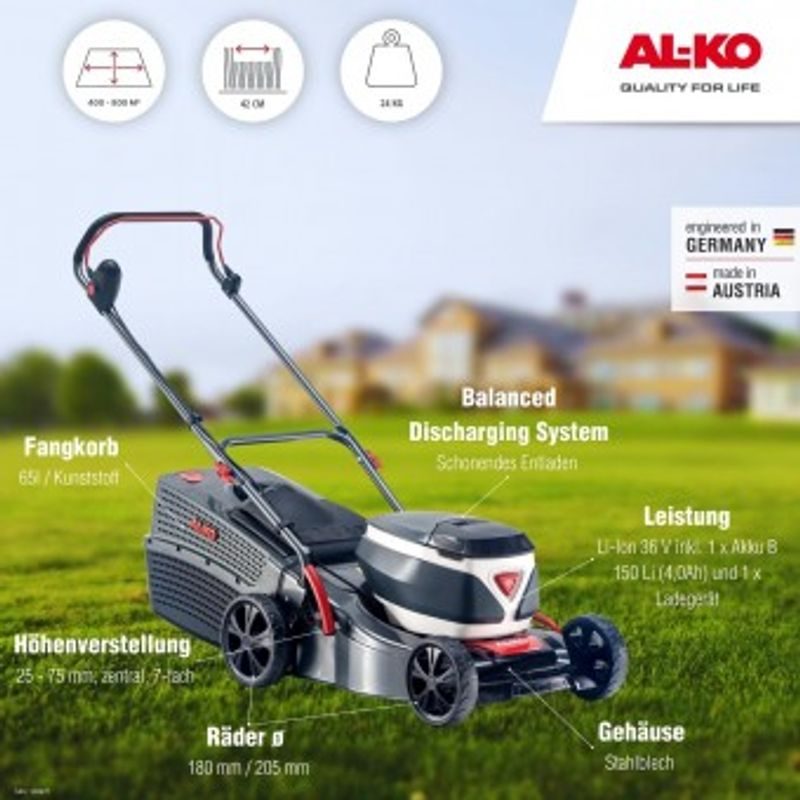 42.2 LI COMFORT 36V SET AL-KO - AKUMULÁTOROVÉ SEKAČKY - ZAHRADA