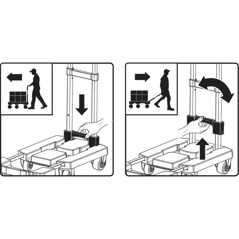 EXTOL PREMIUM VOZÍK SKLÁDACÍ, NOSNOST AŽ 200KG/6KOLEČEK, 8856009 - TRANSPORTNÍ PLOŠINY A PODVOZKY - DÍLNA A GARÁŽ