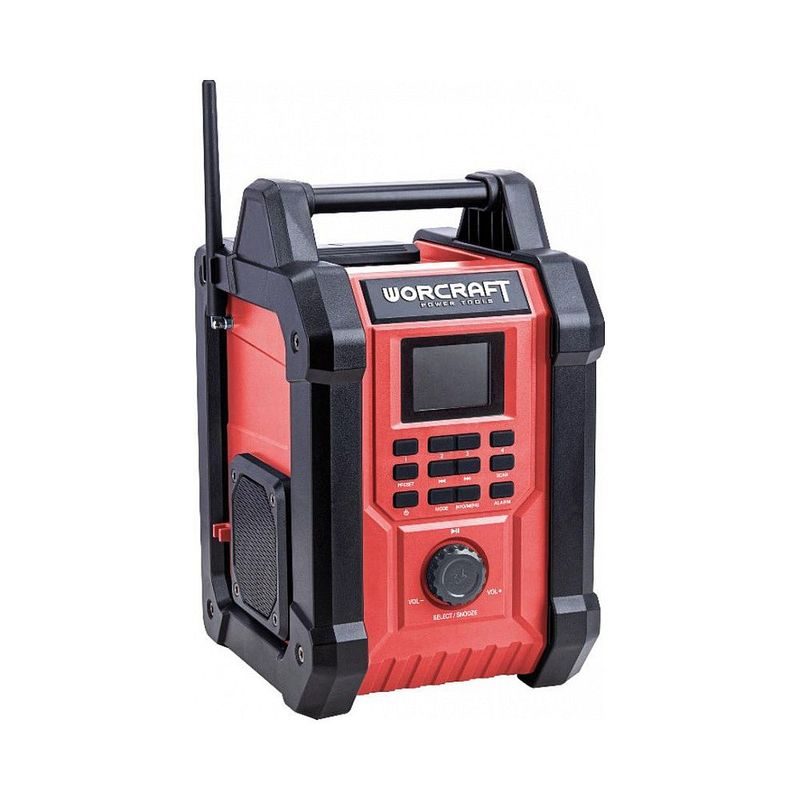 AKU RÁDIO S BLUETOOTH WORCRAFT CBTS-S20LIH, DAB+FM, 20V, AUX, 2X15W - AKU RÁDIA - AKU NÁŘADÍ