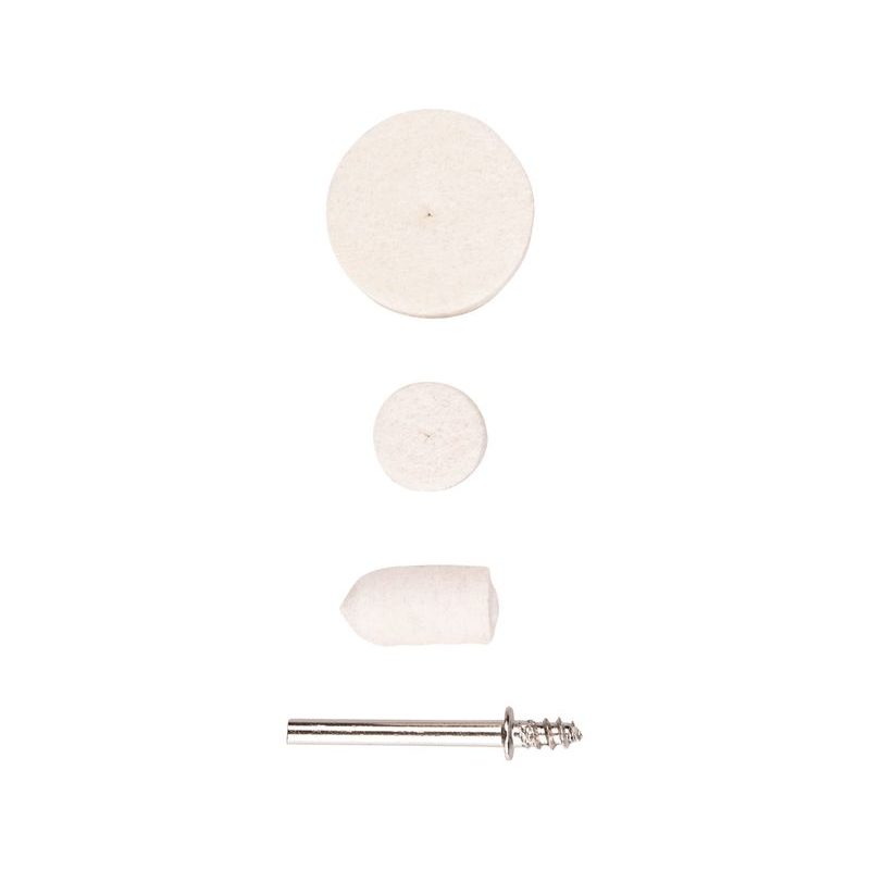 EXTOL CRAFT 903760 KOTOUČE PLSTĚNÉ LEŠTÍCÍ, SADA 120KS, 903760 - K PŘÍMÝM BRUSKÁM - PŘÍSLUŠENSTVÍ