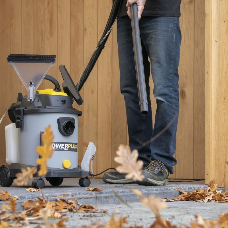 POWERPLUS POWX326 VYSAVAČ SUCHO/MOKRO 1 600 W S TEPOVAČEM - VYSAVAČE - ELEKTRICKÉ NÁŘADÍ