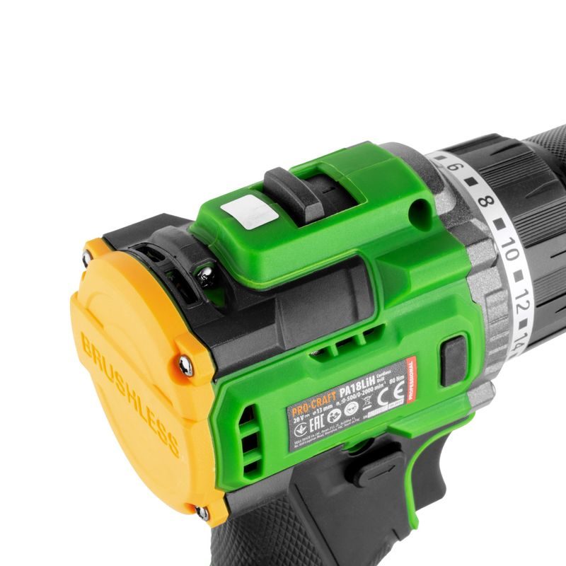 AKU VRTACÍ ŠROUBOVÁK PROCRAFT PA18LIH SE SADOU BITŮ BS-37 | SPA18LIH-1B-C/BS-37 PROCRAFT - AKU ŠROUBOVÁK 18V - 20V - AKU NÁŘADÍ