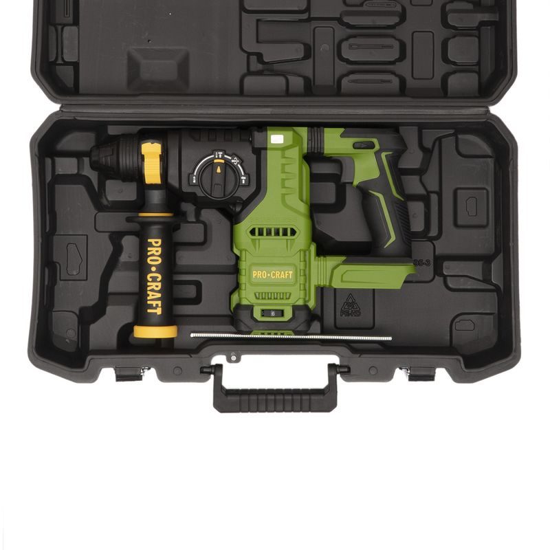 KLADIVO VRTACÍ AKU PROCRAFT PHA30BB (BEZ BATERIE A NABÍJEČKY V KUFRU) | PHA30-BB-С PROCRAFT - AKU VRTACÍ, SEKACÍ A KOMBINOVANÁ KLADIVA - AKU NÁŘADÍ