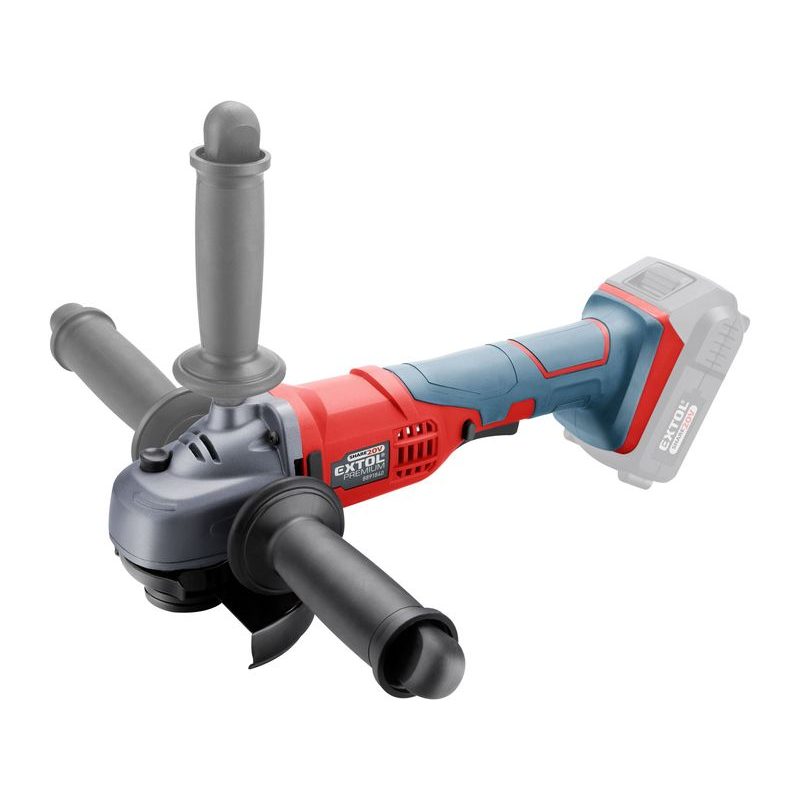 EXTOL PREMIUM BRUSKA ÚHLOVÁ AKU SHARE20V, 115MM, 20V LI-ION, BEZ BATERIE A NABÍJEČKY, 8891841 - AKU ÚHLOVÉ BRUSKY (BEZ AKUMULÁTORU) - AKU NÁŘADÍ