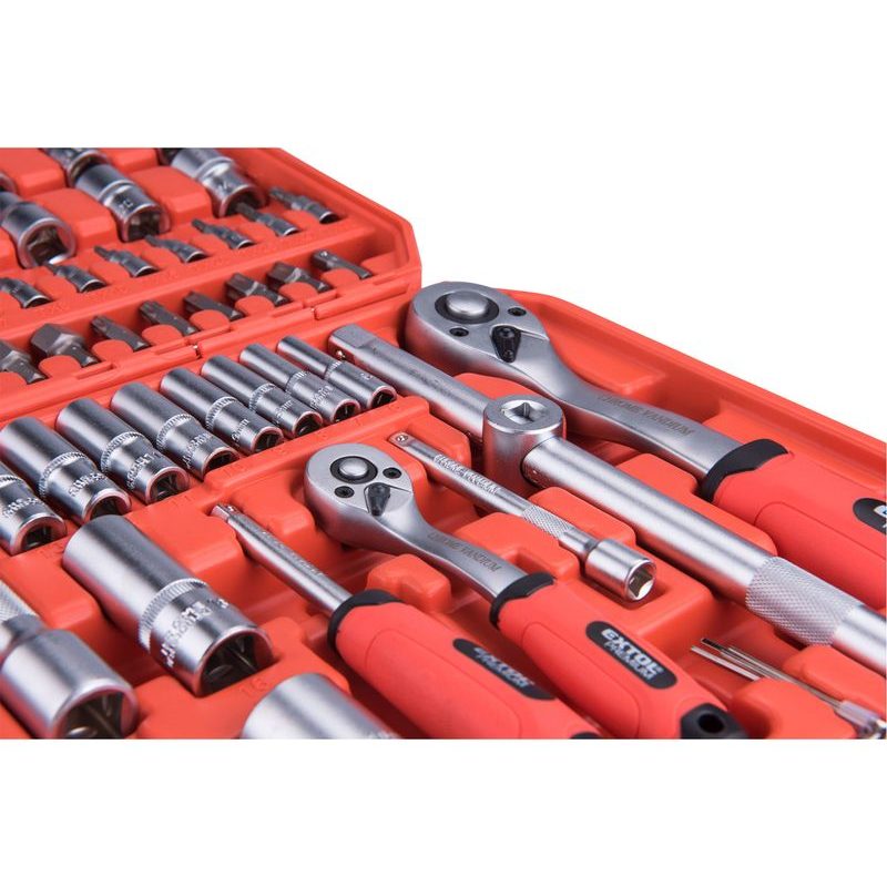 EXTOL PREMIUM HLAVICE NÁSTRČNÉ, SADA 110KS, 1/4", 1/2", 8818338 - GOLA SADY - RUČNÍ NÁŘADÍ