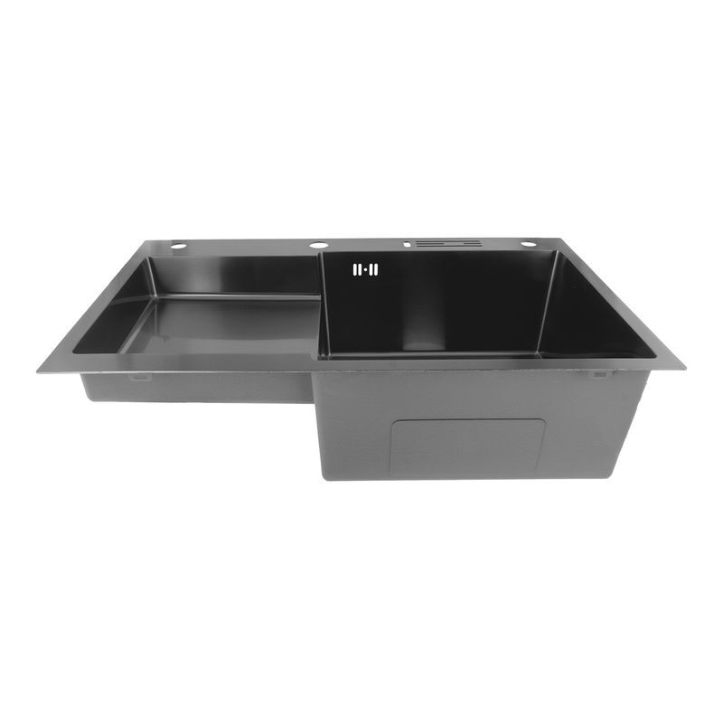 NEREZOVÝ DŘEZ MIXXUS MH7849R-HK GRAPHITE SE SIFONEM, GRAFITOVÝ | MH7849R-HK GRAPHITE MIXXUS - DŘEZY - SANITA