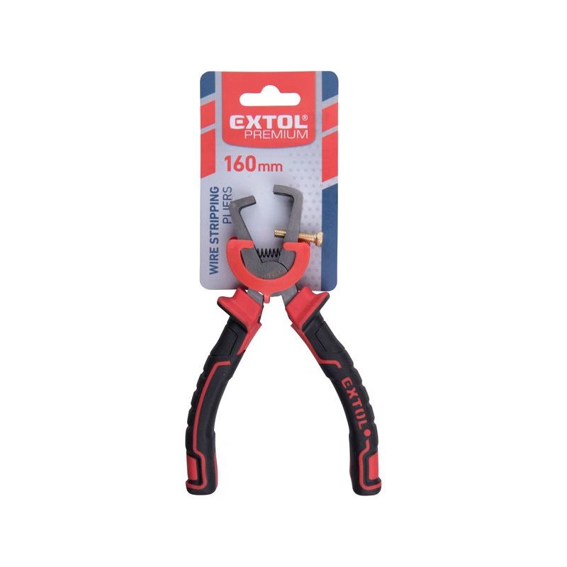 EXTOL PREMIUM KLEŠTĚ NA ODIZOLOVÁVÁNÍ KABELŮ, 160MM, 8813190 - ODIZOLOVACÍ KLEŠTĚ - RUČNÍ NÁŘADÍ
