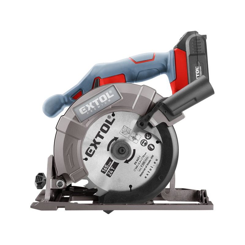 EXTOL PREMIUM PILA KOTOUČOVÁ AKU SHARE20V, 165MM, 20V LI-ION, 2AH, 8891822 - PILY DO 165MM - AKU NÁŘADÍ