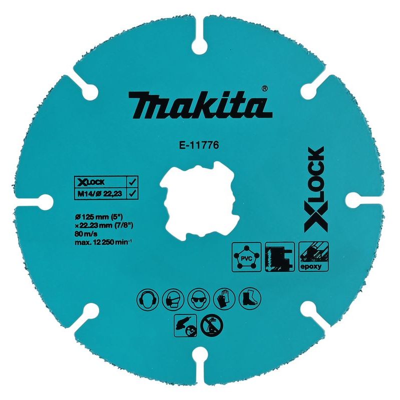 MAKITA E-11776 - KOTOUČ ŘEZNÝ DIAMANTOVÝ TCT X-LOCK 125X2X22.23MM - X-LOCK SYSTÉM - MAKITA-SHOP