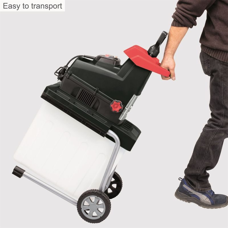 SCHEPPACH GS 60 ELEKTRICKÝ VÁLCOVÝ DRTIČ 2800 W S TRANSPARENTNÍM BOXEM - DRTIČ S ELEKTRICKÝM MOTOREM - ZAHRADA
