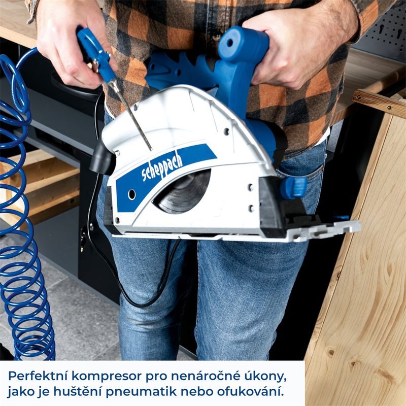 SCHEPPACH HC 26 OLEJOVÝ KOMPRESOR 8 BAR SE VZDUŠNÍKEM 24 L - OLEJOVÉ KOMPRESORY - PNEU NÁŘADÍ