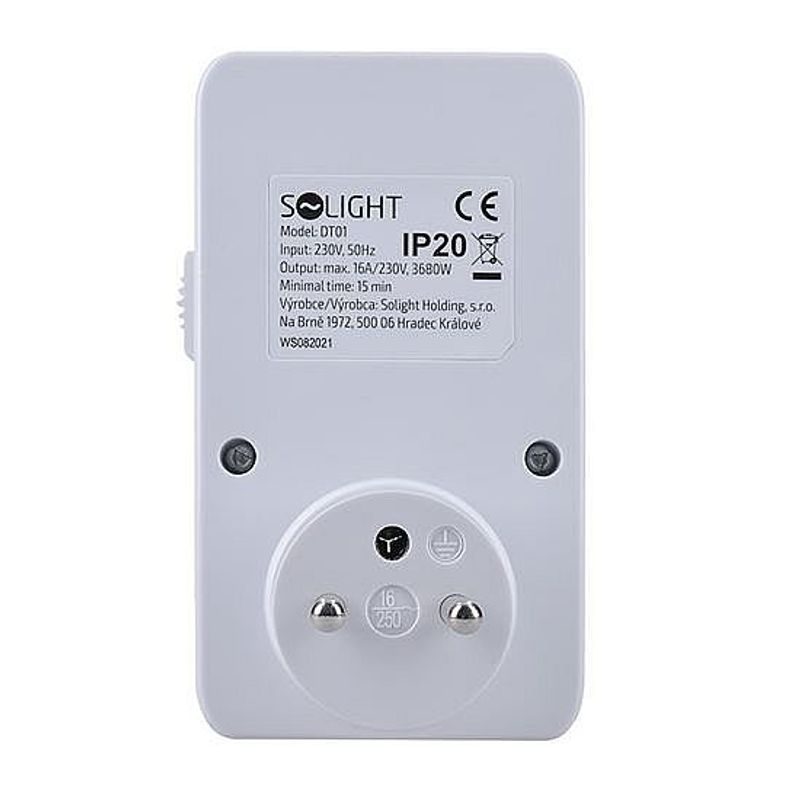 ČASOVÝ SPÍNAČ MECHANICKÝ, DENNÍ 24H., INTERVAL 15MIN, VYPÍNAČ - DOMACÍ AUTOMATIZACE - ZÁSUVKY, TERMOSTATY - DŮM A DOMÁCNOST, ELEKTRO..
