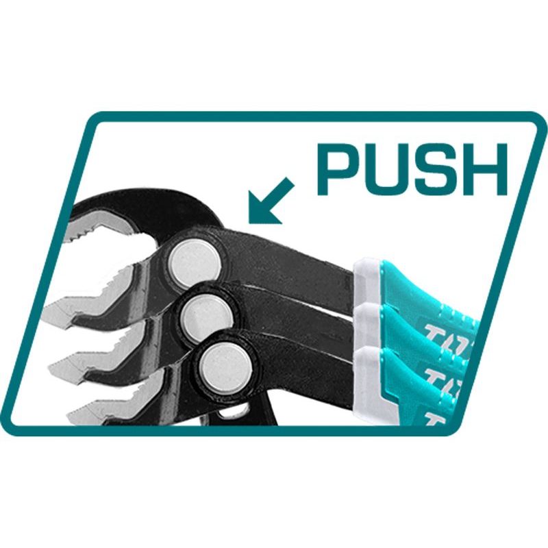 TOTAL KLEŠTĚ SIKO, INDUSTRIAL, 250MM, THTJ381006 - NASTAVITELNÉ KLEŠTĚ (SIKO) - RUČNÍ NÁŘADÍ