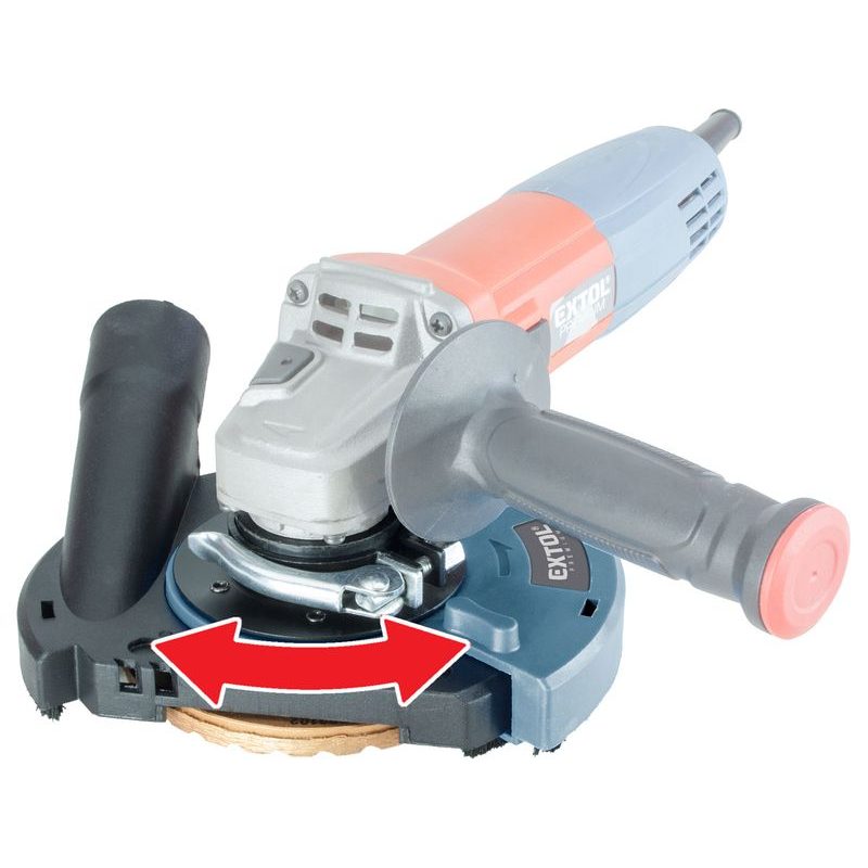 EXTOL PREMIUM KRYT ODSÁVACÍ PRO BROUŠENÍ ÚHLOVOU BRUSKOU, O125MM S KARTÁČOVÝM VĚNCEM, 8807020 - PRO ÚHLOVÉ BRUSKY - PŘÍSLUŠENSTVÍ