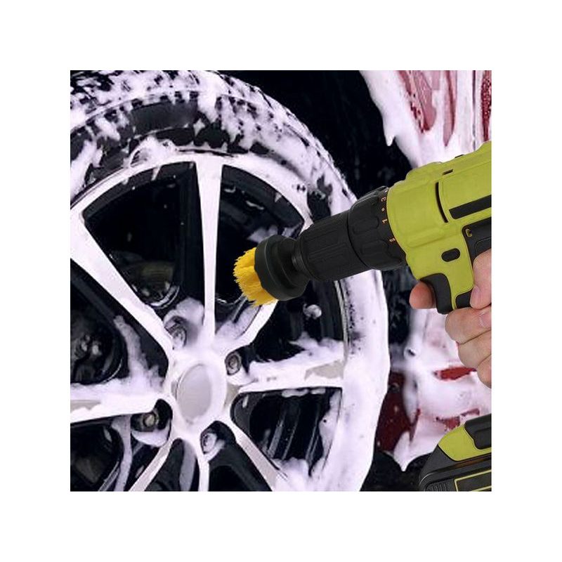 EXTOL CRAFT SADA ČISTÍCÍCH KARTÁČŮ NA VRTAČKU 4KS, STOPKA 1/4"X25MM, 904000 - KARTÁČE NA VRTAČKU - PŘÍSLUŠENSTVÍ