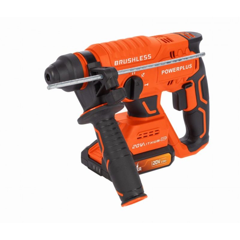 POWERPLUS POWDP15640 AKU KOMBINOVANÉ KLADIVO 20V BEZUHLÍKOVÉ SET - AKU VRTACÍ, SEKACÍ A KOMBINOVANÁ KLADIVA - AKU NÁŘADÍ