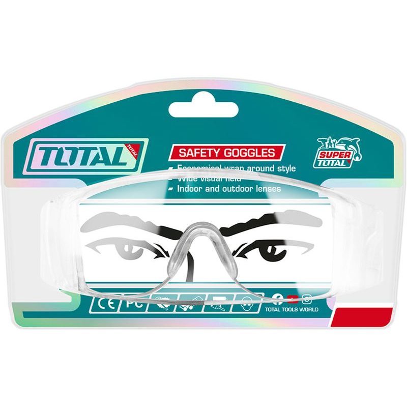 TOTAL BRÝLE OCHRANNÉ, ČIRÉ, TSP304 - BRÝLE A ŠTÍTY - PŘÍSLUŠENSTVÍ