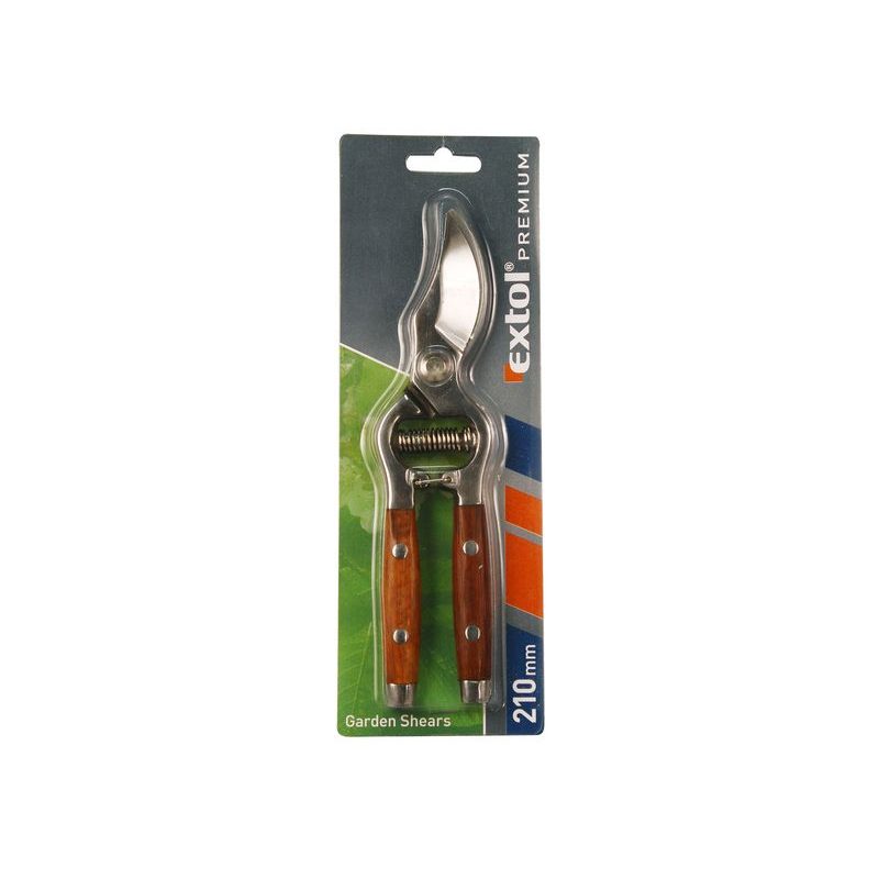 EXTOL PREMIUM NŮŽKY ZAHRADNICKÉ S DŘEV. RUKOJETÍ, 210MM, NEREZ, 8872130 - ZAHRADNÍ NŮŽKY - ZAHRADA
