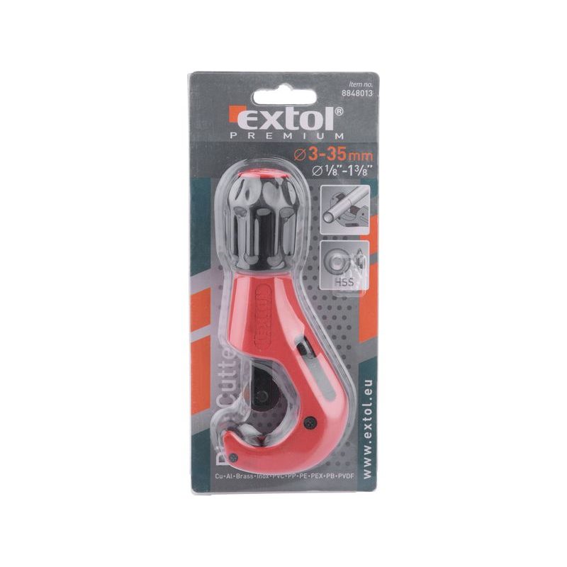 EXTOL PREMIUM ŘEZAČ TRUBEK S ODHROTOVAČEM, O 3-35MM, 8848013 - ŘEZAČE TRUBEK - RUČNÍ NÁŘADÍ