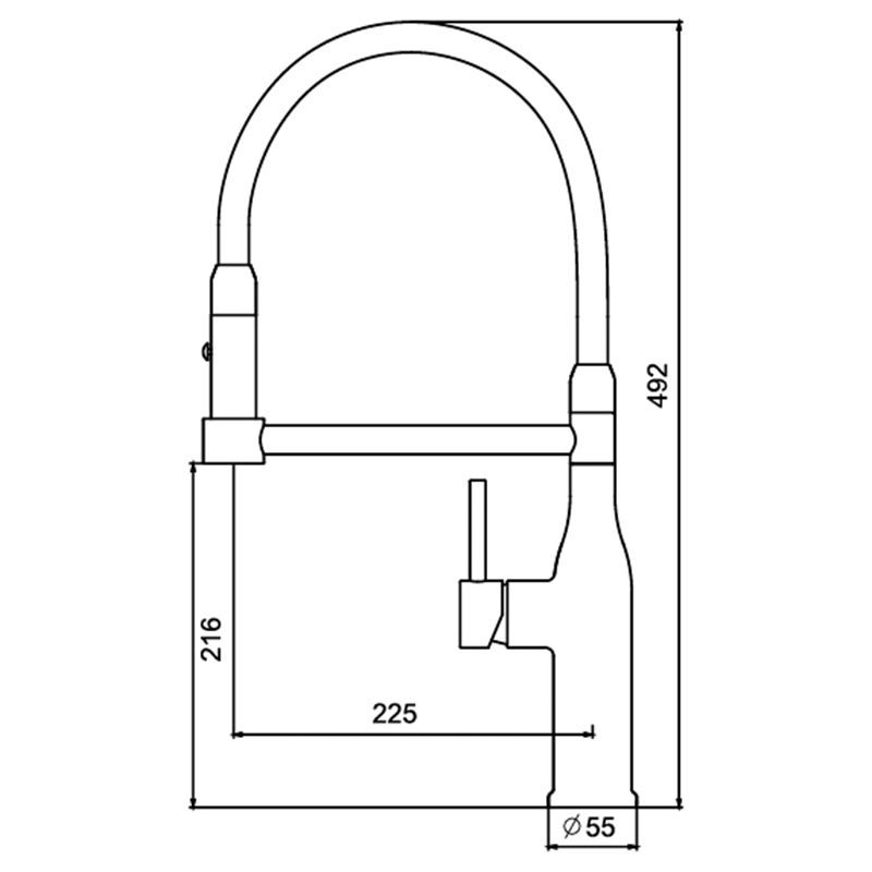 DŘEZOVÁ BATERIE KI-70005-02 | KI-70005-02 KOER - DŘEZOVÉ BATERIE - SANITA