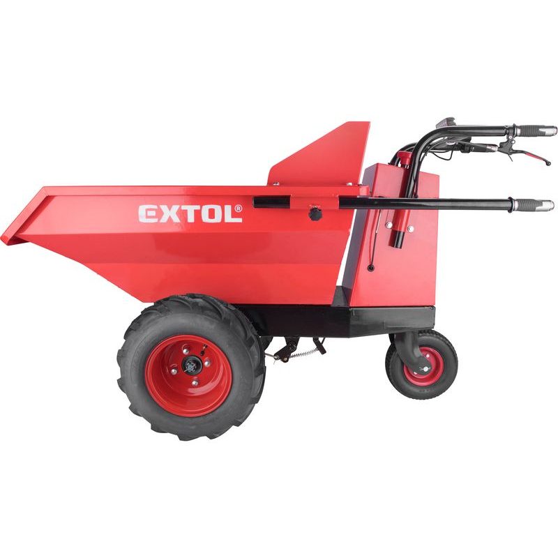 EXTOL PREMIUM TRANSPORTÉR S POJEZDEM AKU, 400KG, 200L, 54V LI-ION, 15AH, 8891591 - MOTOROVÉ A AKU VOZÍKY, KOLEČKA, MINIDUMPER - STAVEBNÍ TECHNIKA