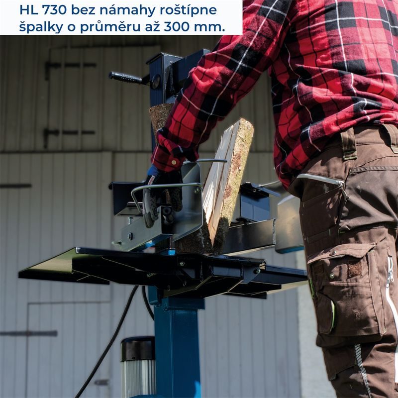 SCHEPPACH HL 730 VERTIKÁLNÍ ŠTÍPAČ NA DŘEVO 7T (230 V) - ŠTÍPAČE 6 - 7 TUN - ZAHRADA