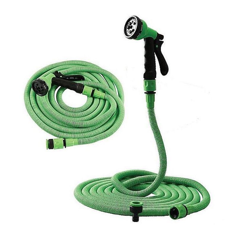 ZAHRADNÍ HADICE FLEXIBILNÍ (SMRŠŤOVACÍ) 5-15M, 1/2"-3/4", S PISTOLÍ - ZAHRADNÍ HADICE - ZAHRADA
