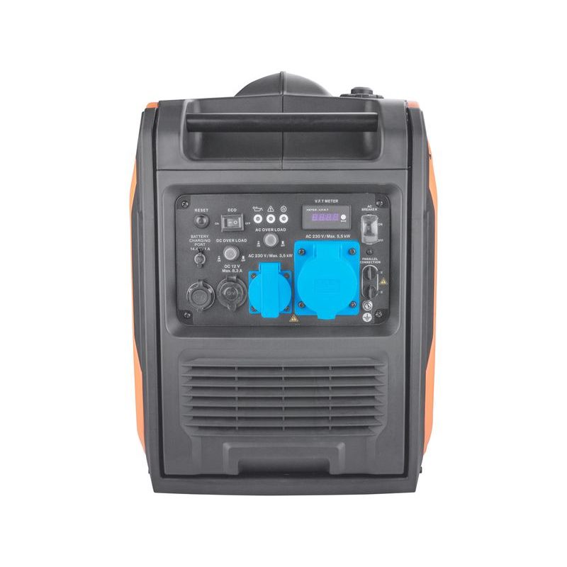 HERON ELEKTROCENTRÁLA DIGITÁLNÍ INVERTOROVÁ, 5,5KW, ELEKTRICKÝ START, DÁLKOVÉ OVLÁDÁNÍ, ATS-READY, PODVOZEK, 8896227 - DIGITÁLNÍ ELEKTROCENTRÁLY - ELEKTROCENTRÁLY