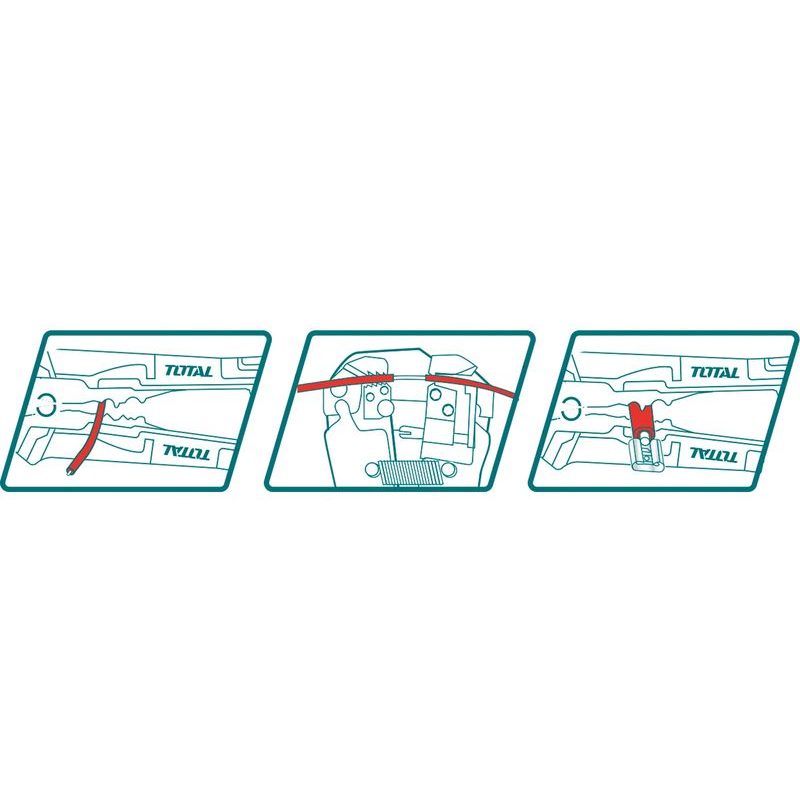 TOTAL KLEŠTĚ ODIZOLOVACÍ/KRIMPOVACÍ, THT152429 - ODIZOLOVACÍ KLEŠTĚ - RUČNÍ NÁŘADÍ