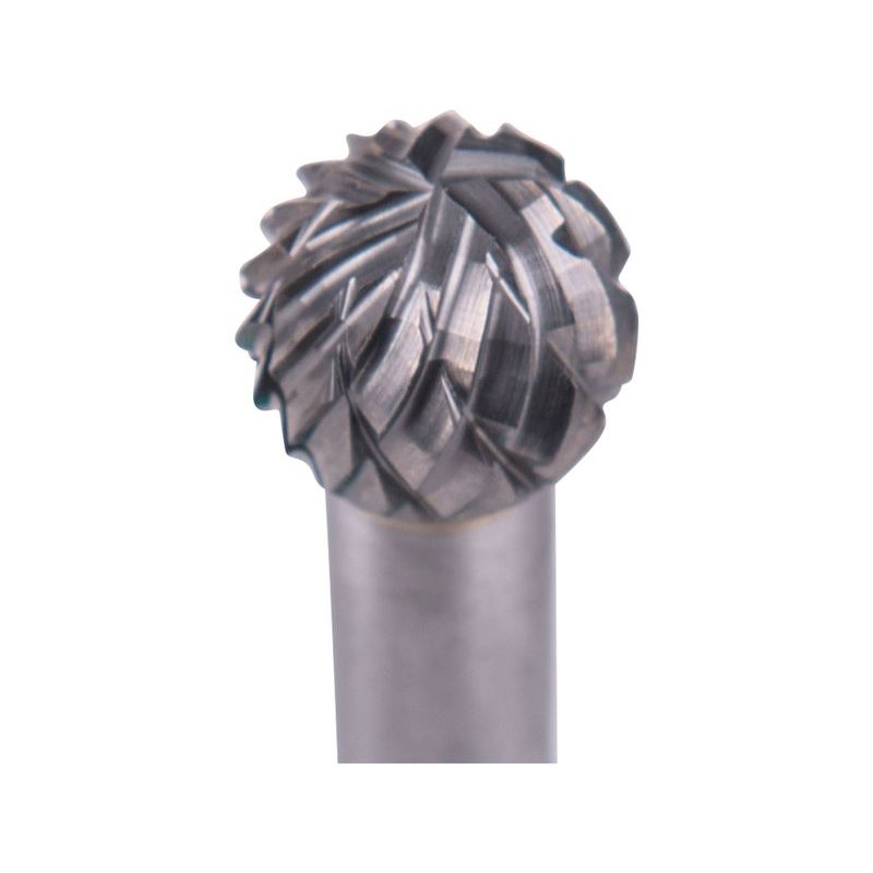 EXTOL INDUSTRIAL FRÉZA KARBIDOVÁ, KULOVÁ, PR.10MM/STOPKA 6MM,SEK STŘEDNÍ (DOUBLE-CUT), 8703734 - STOPKOVÉ FRÉZKY - PŘÍSLUŠENSTVÍ