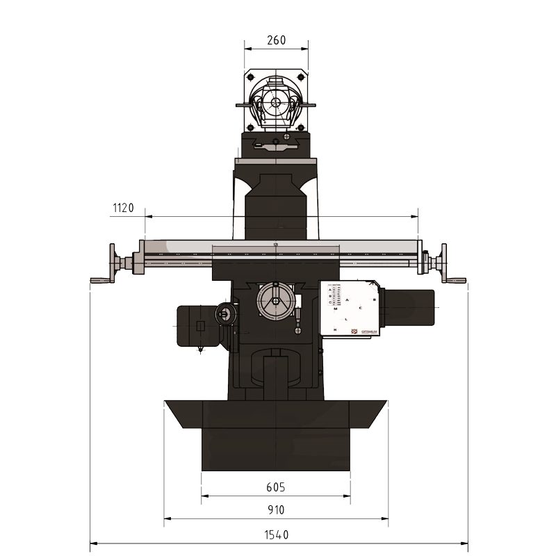 UNIVERZÁLNÍ FRÉZKA OPTIMILL MT 100 - UNIVERZÁLNÍ FRÉZKY - KOVOOBRÁBĚCÍ STROJE
