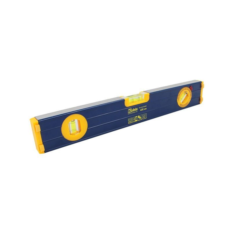 VODOVÁHA S RUKOJETÍ 400 MM, PŘESNOST 0,5 MM/M, NASTAVITELNÁ KAPSLE 360*, PROTISKLUZOVÉ DO | 05-02-2040 KUBIS - VODOVÁHY - MĚŘÍCÍ TECHNIKA