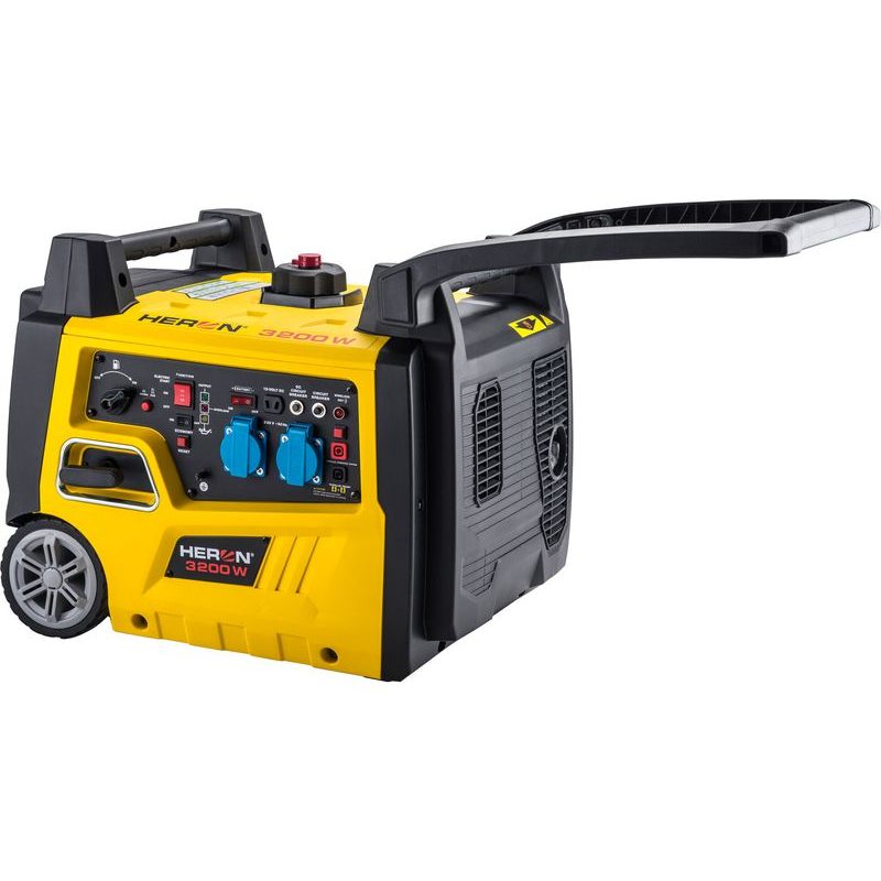 HERON ELEKTROCENTRÁLA DIGITÁLNÍ INVERTOROVÁ 5,4HP/3,2KW S DÁLKOVÝM OVLÁDÁNÍM, ELEKTRICKÝ START, 8896222 - JEDNOFÁZOVÉ CENTRÁLY - ELEKTROCENTRÁLY