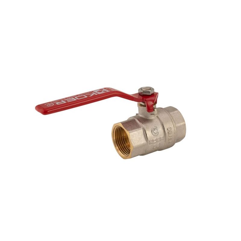 KULOVÝ KOHOUT PÁKOVÝ ČERVENÝ, KR.214 3/4"FF | KR.214 3/4"FF PROCRAFT - PŘÍSLUŠENSTVÍ (KOHOUTY, ŠROUBENÍ,...) - SANITA