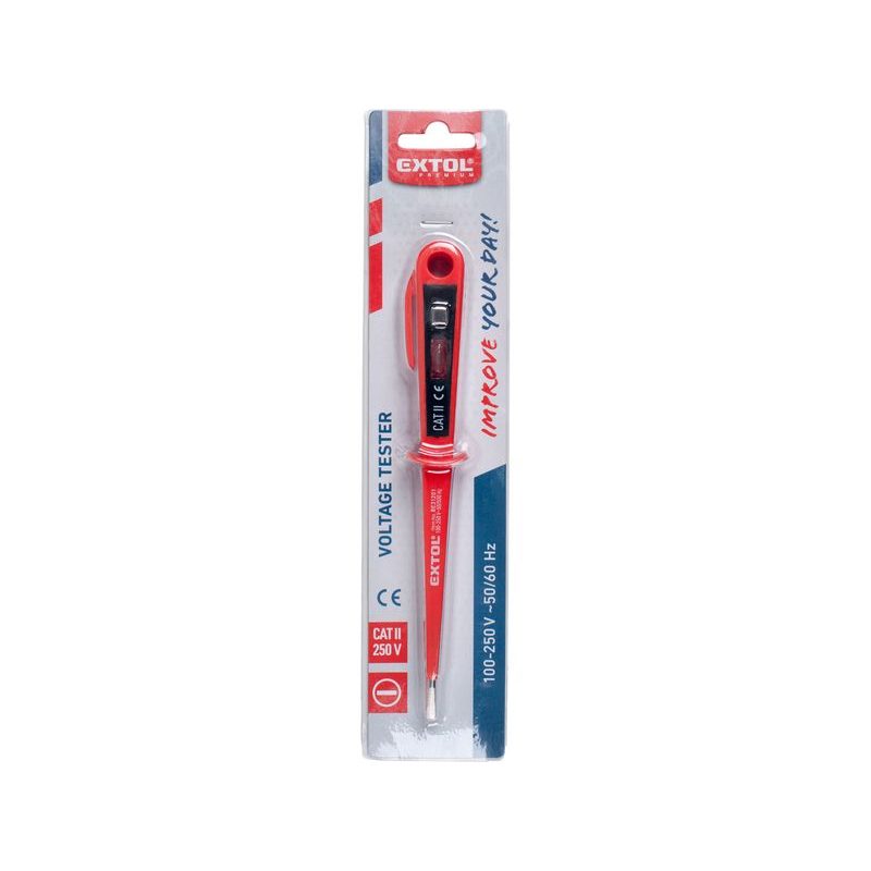 EXTOL PREMIUM ZKOUŠEČKA NAPĚTÍ 100-250V, DÉLKA 190MM, 8831201 - ZKOUŠEČKY NAPĚTÍ, MULTIMETRY - MĚŘÍCÍ TECHNIKA